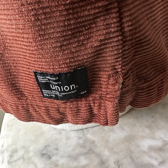Pacific Northwest Union SEA WA Shacket shirt Men XXL Corduroy Burnt Orange - Picture 7 of 16